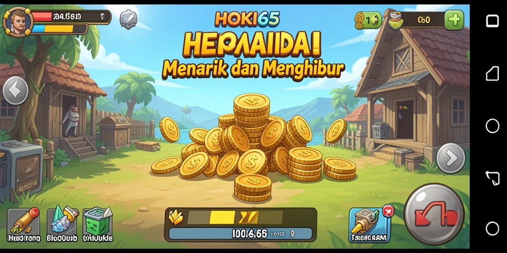 Tampilan gameplay HOKI65 yang menarik dan dinamis.
