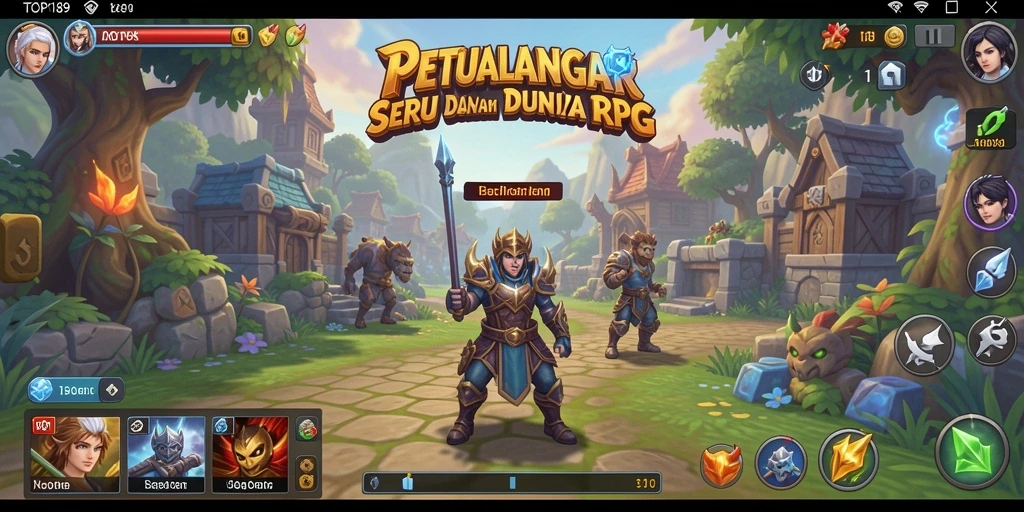 Tampilan gameplay RPG yang menakjubkan dalam TOPI189.