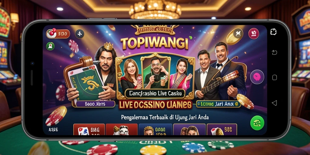 Tangkapan layar gameplay dari TOPIWANGI yang menampilkan pengalaman Live Casino yang nyata.