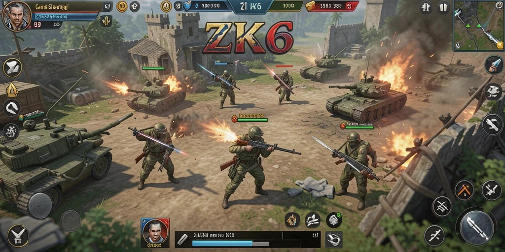 Tampilan seru dari gameplay ZK6 yang menarik dan interaktif.